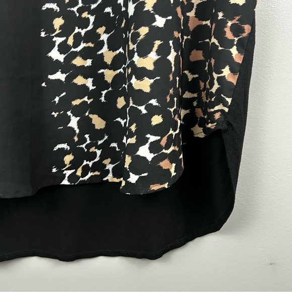Vince Camuto Animal Print High Low Shirt Size - Picture 5 of 11